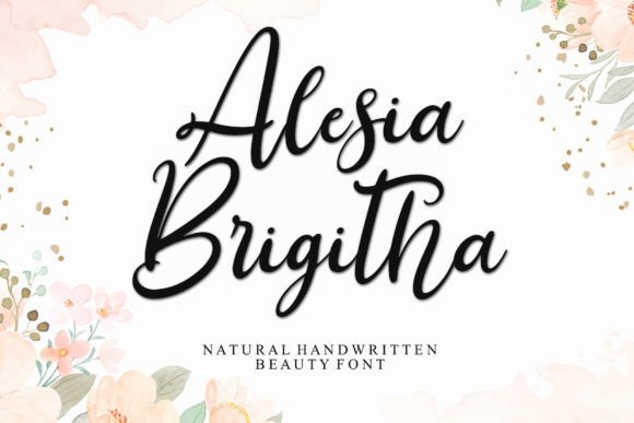 Alesia Brigitha: The Handwritten Font for Polished Branding