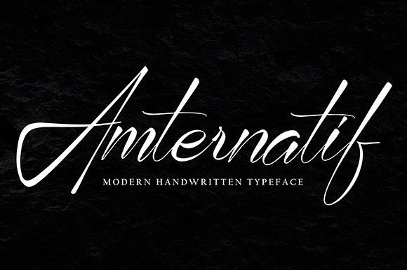 Amternatif: A Versatile Script Font for Small Business Branding
