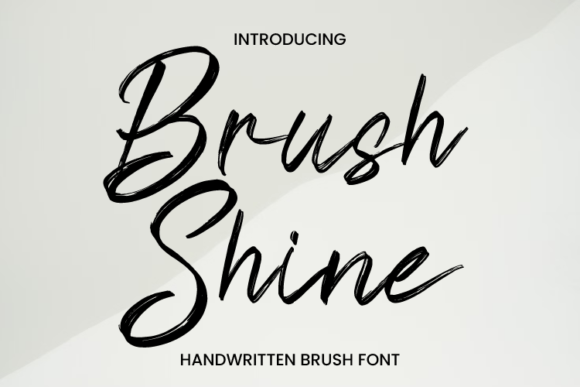 Brush Shine: A Handwritten Font for Makers