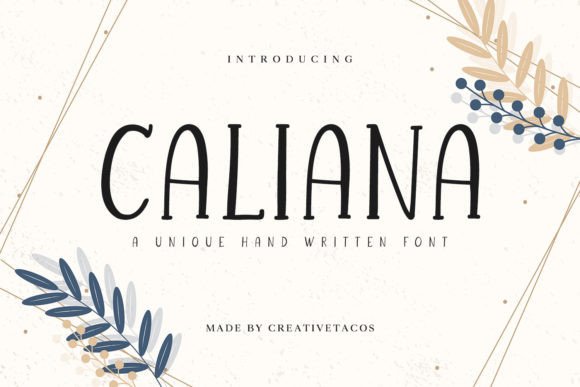 Caliana: A Playful Script Font for Social Campaigns