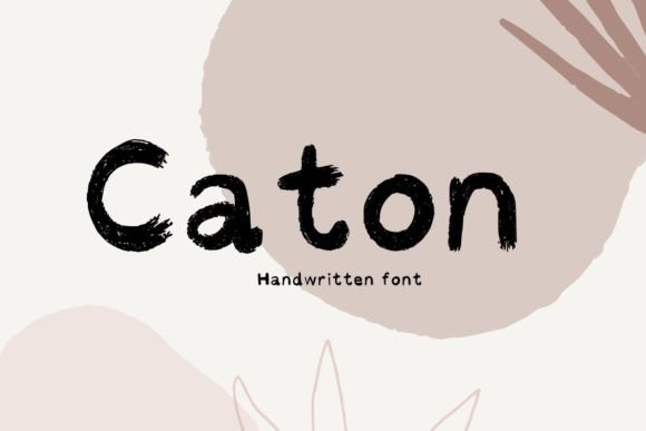 Caton: A Playful Handwritten Font for Modern Web Design