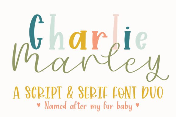 Charlie Marley: A Serif and Script Font Duo for Editorial Design