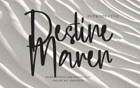 Destine Maren: A Script Font for Elegant Branding