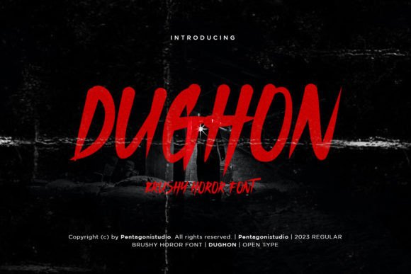 Dughon: A Scary Script Font for Bold Web Design