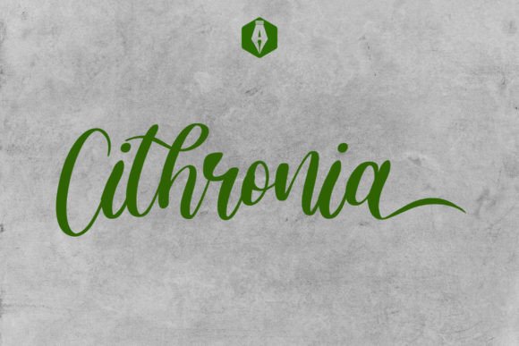 Elevate Editorial Design with the Cithronia Brush Typeface