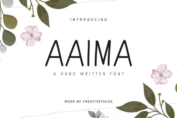Elevate Your Brand with the Aaima Handwritten Font