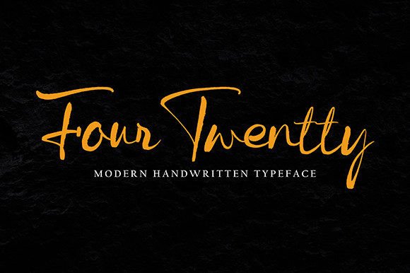Four Twentty: A Handwritten Font for Bold Campaigns