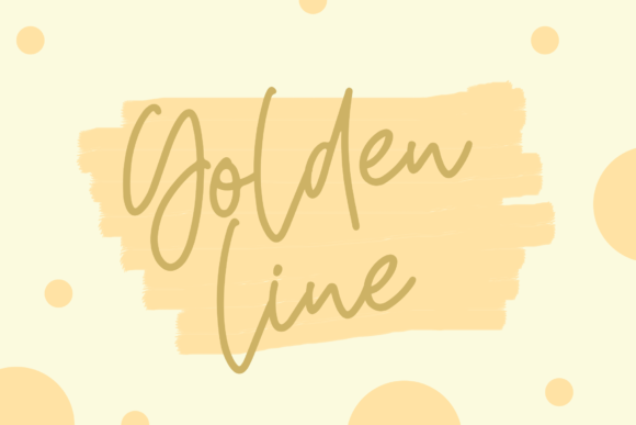 Golden Line: The Script Font That Elevates Your Brand