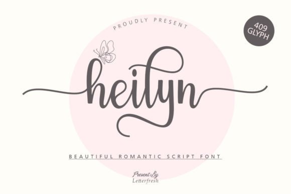 Heilyn: A Dazzling Script Typeface for Editorial Design