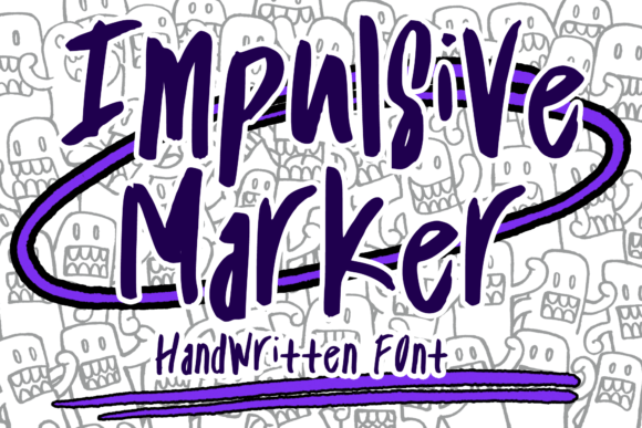 Impulsive Marker: A Handwritten Font for Modern Editorial Design