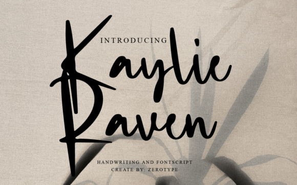 Kaylie Raven Font: Elevate Your Handmade Brand