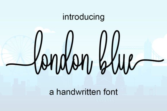 London Blue: A Handwritten Typeface for Editorial Design
