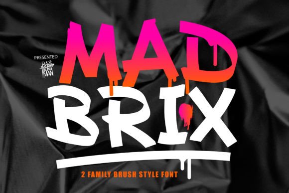 Mad Brix: A Graffiti Typeface for Bold Handmade Brands
