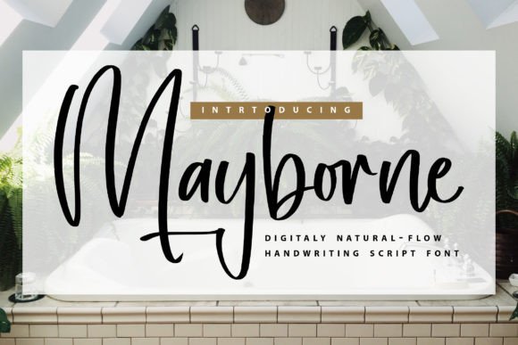 Mayborne: The Handwritten Font for Scroll-Stopping Campaigns