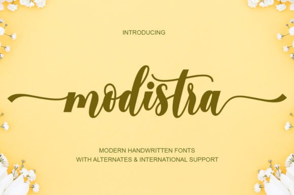 Modistra: A Handwritten Typeface for Modern Web Design