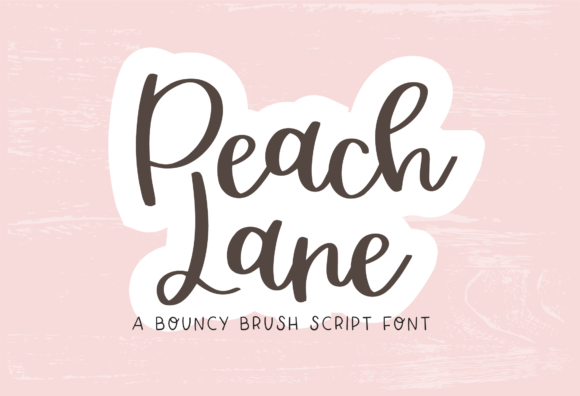 Peach Lane: A Bouncy Script Font for Editorial Design