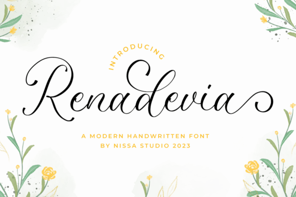 Renadevia: A Delicate Script Typeface for Editorial Elegance
