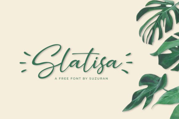 Slatisa: A Playful Script Font for Editorial Design
