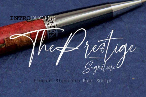 The Prestige Font: A Script Typeface for Campaign Impact